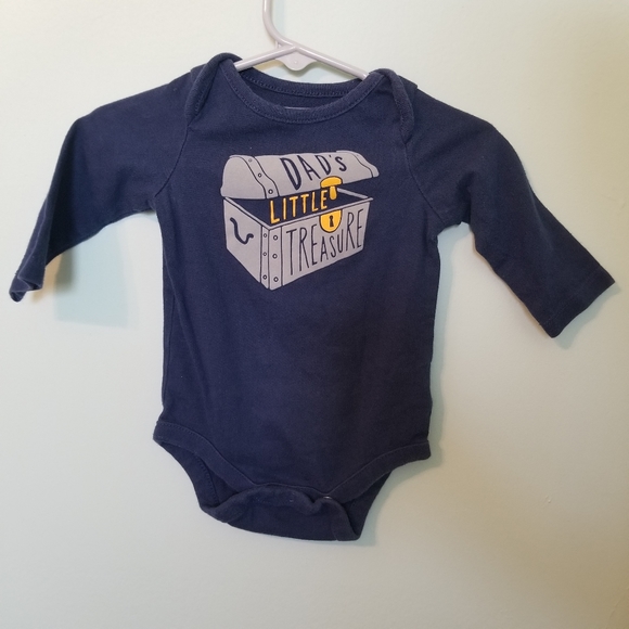 Baby Gap Daddys little Treasure long sleeve onsie - Picture 1 of 3